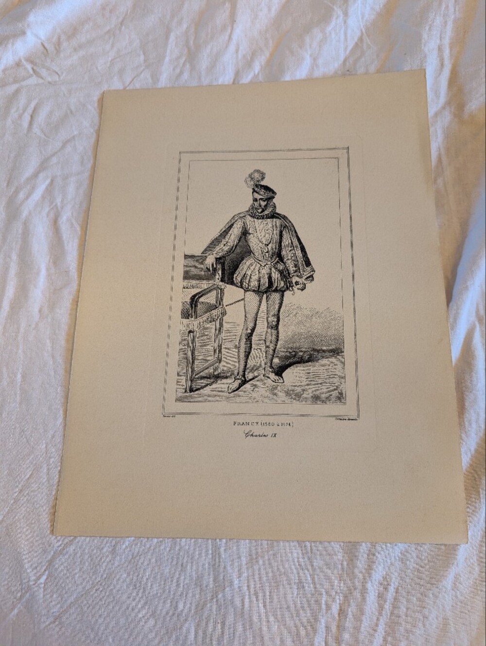 2/40$ Vintage Black & Cream Regency Gentleman Illustration Wall Art